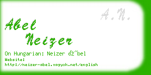 abel neizer business card